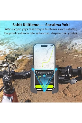 Ally Crown Gidon Bağlantılı Bisiklet Ve Motosiklet Telefon Tutucu- 5775