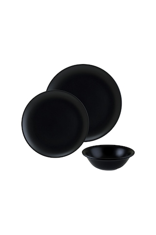Bonna Porselen Notte Gourmet Siyah 18 Parça Set