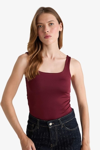 Defacto Kare Yaka Askılı Çıtçıtlı Body F8245ax25aubr115 Bordo-br115