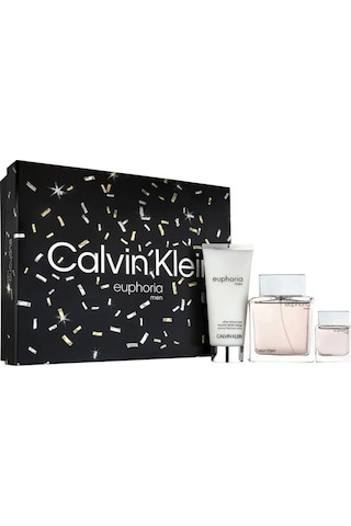 Calvin Klein Euphoria Edt 100 Ml + Edt 15 Ml+ After Shave 100 Ml Erkek Parfüm Seti Aromatik - Odunsu