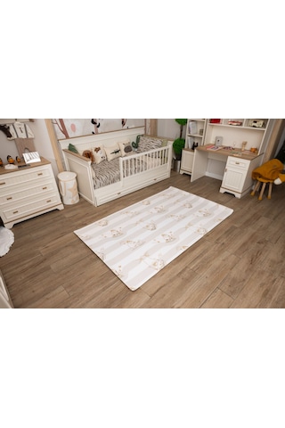 Oggia Sleepy Bear Premium Oyun Matı 140x230 CM 15 MM Darbe Emici, Isı Yalıtımlı, Çift Yönlü Halısı