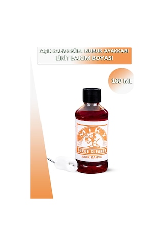 Bağcık + Miky Süet Nubuk Likit Ayakkabı Bakım Boyası 100 Ml Set 001