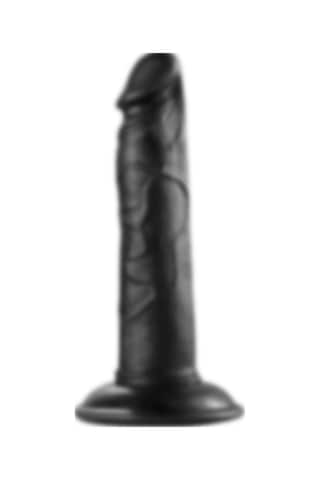 Lilitu Shop 21 Cm Realistik Vantuzlu Testissiz Zenci Dildo Penis