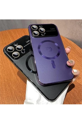 Apple Uyumlu iPhone Bellance 14 Pro Max Telefon Kılıfı Yüksek Kaliteli 0660 pu 14pro Mor