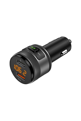 C57 Qc3.0 Kablosuz Fm Verici Hızlı Araç Şarj Cihazı Bluetooth 5.0 Eller Serbest Araç Modülatör Usb Flash Bellek Mp3 Çalar