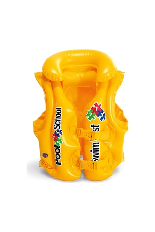 Intex Yakalı Şişme Yelek Sarı 50x47 CM Sarı