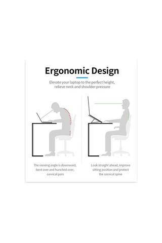 Didadodo 7 Seviyeli Farklı Renklerde Ayarlanabilir Taşınabilir Dizüstü Bilgisayar Standı - Ergonomik, Kaymaz Ve Soğutmalı