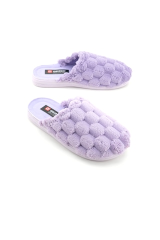 Gezer Kadın Kışlık Rahat Taban Ev Bahçe Terlik Lila
