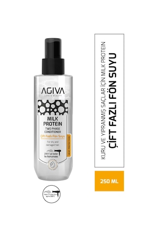 Agiva Care & Beauty Milk Protein Onarıcı, Besleyici Ve Isı Koruyucu Çift Fazlı Fön Suyu - 250 Ml