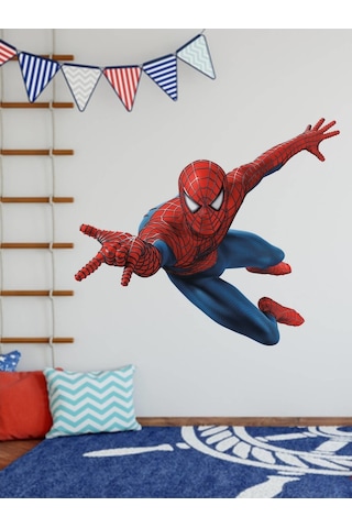 MSticker Spiderman-Uçan Örümcek Adam Çocuk Odası Duvar Sticker