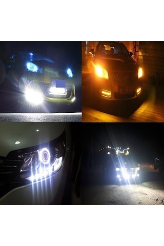 Çift Renk Ayna Altı Led Kartal Göz Led Gündüz Ledi Turuncu Beyaz