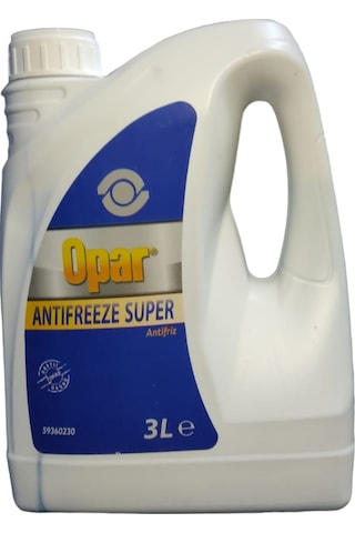 Opar Süper Antifiriz Mavi 3 Litre Antifriz Oem No: 59360230 Yeni Tarih