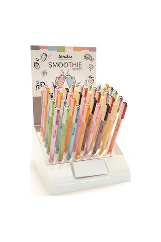 Scrikss Smoothie Jel Kalem 07 Mm Karışık Renk 40'lı Stand Diğer