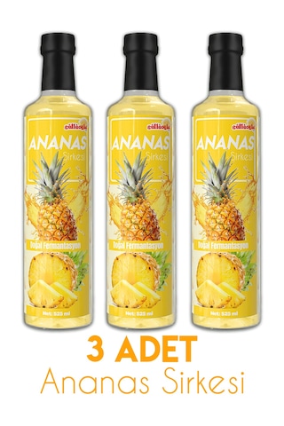 Güllüoğlu Ananas Sirkesi X 3 Adet 525ml