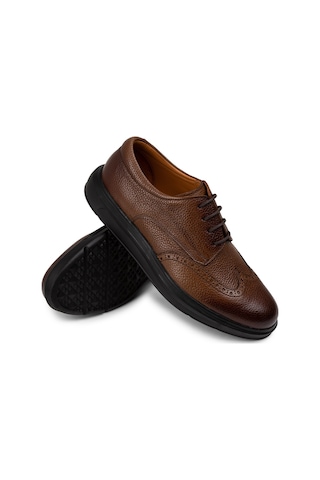 Deery Hakiki Deri Taba Rengi Comfort Günlük Erkek Ayakkabı - 01942mtbap01 Taba