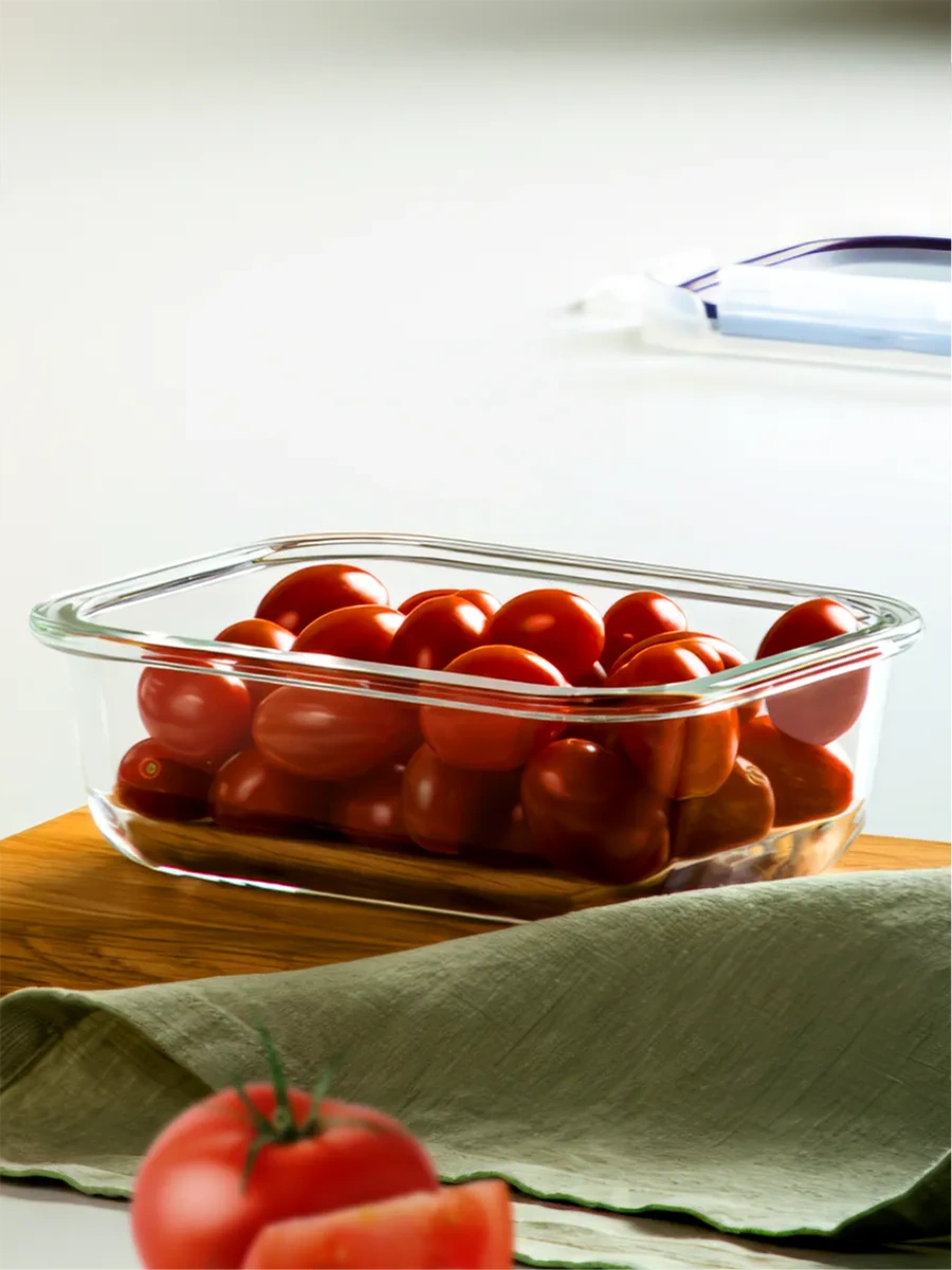 Galaopt Korklu Kapaklı Cam Saklama Kabı 316629643 Beyaz