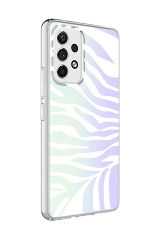Galaxy A13 4G Kılıf Zore M-Blue Desenli Kılıf