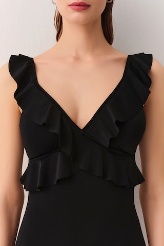 Suwen Fırfırlı Mayo Sbn25250012 Siyah