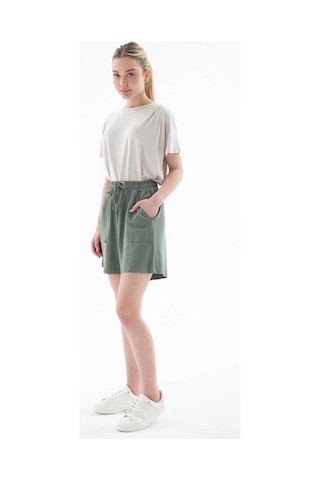 Fashion Friends Kadın Keten Şort 26y0606k1 Haki