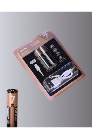 Usb Type-c Şarjlı Aaa Lityum Pil 1000+ Şarj Döngüsü İle Uzun Ömür
