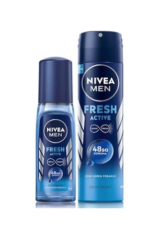 Men Erkek Pump Sprey Deodorant Fresh Active 75ml Ve Nıvea Men Erkek Sprey Deodorant Fresh Active150 Ml