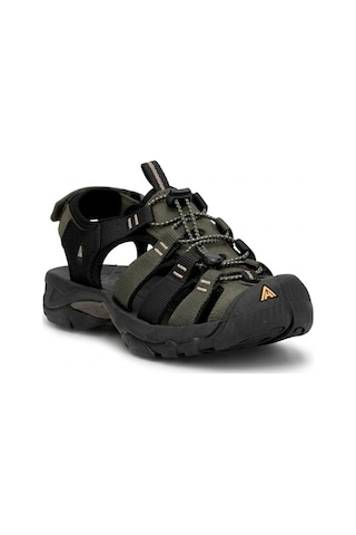 Humtto 152-710445a Erkek Outdoor Sandalet Siyah - Yeşil
