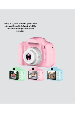 Pembe Çocuk Kamera 8mp, Video Kaydı,tf Kart Destekli