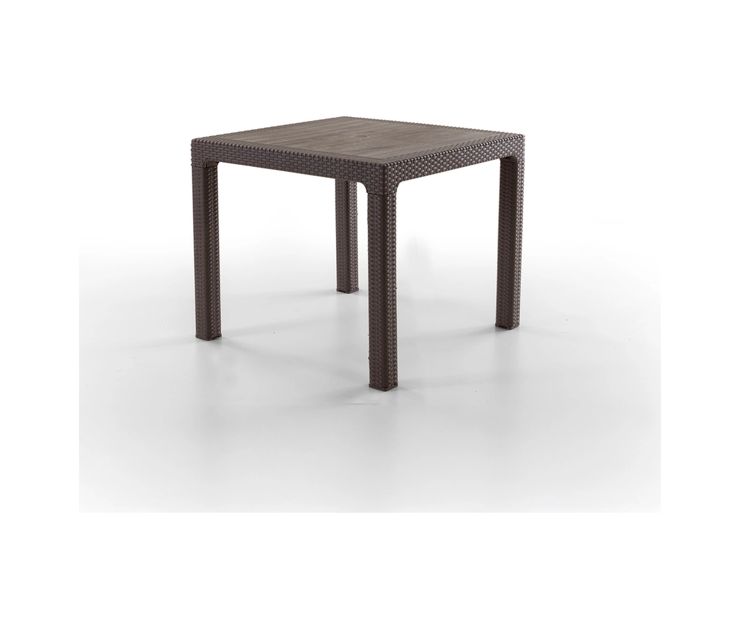 Side 2 Kişilik Rattan Masa Sandalye Takımı Kahve Kahve
