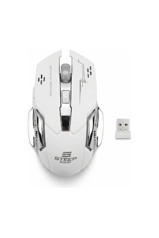Rgb Gaming Kablosuz Mouse Beyaz Şarjlı, 2.4g Hız, 2400 Dpı Hassas Optik Sensör, Sağ Ve Sol El Uyumlu Diğer
