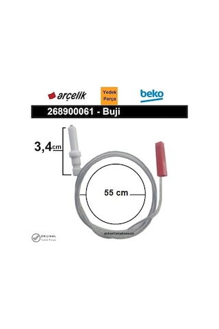 Arçelik Beko Altus Uyumlu Fırın Ocak Çakmak Ateşleme Buji 268900061