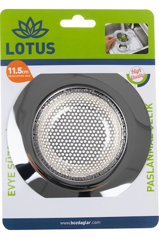 1 Adet Pratik Paslanmaz Çelik Lavabo Süzgeci 11,5 Cm Çelik Mutfak Lavabo Süzgeci Evye Süzgeç