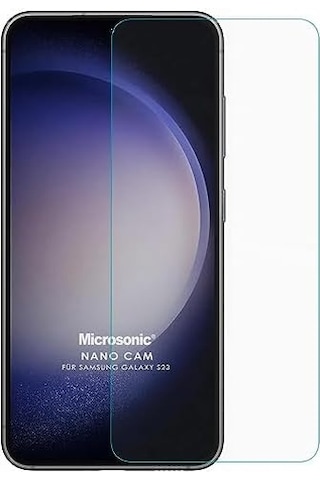 Galaxy S23 Nano Glass Cam Ekran Koruyucu Galaxy S23 İle Uyumlu Ekran Koruyucu - Şeffaf