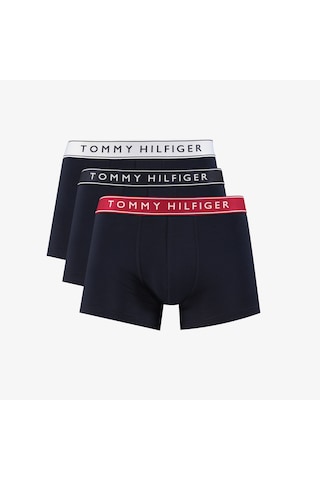 Tommy Hilfiger Lastikli Logolu Erkek Lacivert 3'lü Boxer Um0um03457 Lacivert