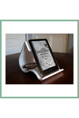 Bşkvirgo 3d Baskı Kavisli Kitap Ve Kindle Standı Okuma İstasyonu Dalgalı Kitap Tutucu Okuma Standı Beyaz Bsk2026