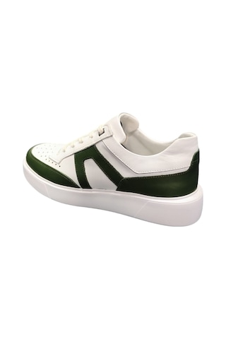 King Paolo King Shoes Yeşil Beyaz Erkek Sneaker Beyaz - Yeşil