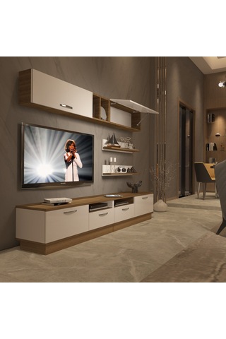 Decoraktiv Trendstyle 5220 Mdf Tv Ünitesi Tv Sehpası Pera - Beyaz