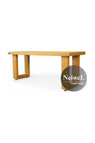 Neiwel Garden Sui Doğal Ahşap Bahçe Bank-40-80 Açık Ceviz