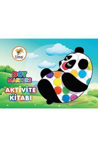 Lino Dot Markers 3 Renk Yıkanabilir +Aktivite Boyama Kitabı Seti