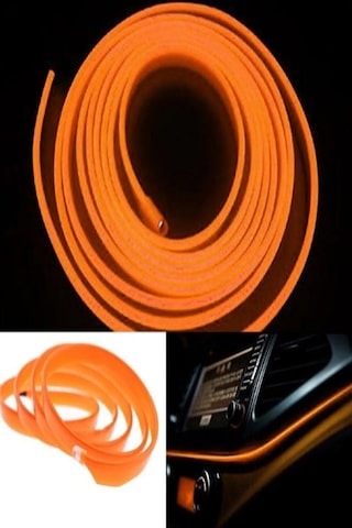 Turuncu 5 Metre Neon Ip Torpido Neon Şerit Ledi