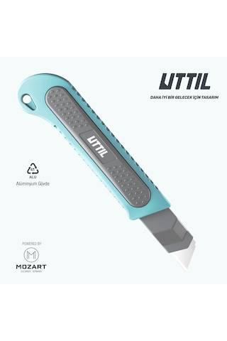 UTTIL Nmuk05 Hafifletilmiş Alüminyum Gövdeli 18 Mm Maket Bıçağı