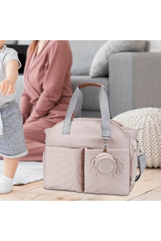 Suntek Bez Değiştirme Çantası Çanta Anne Açık-pembe Açık Pembe