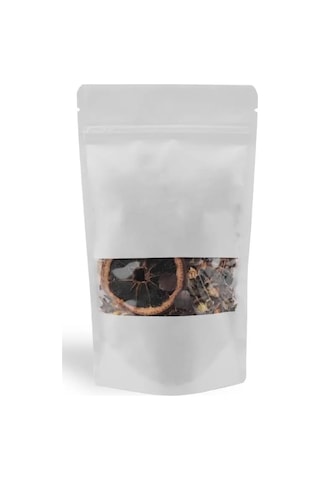 Beyaz Kraft Pencereli Doypack Dik Duran Ambalajlar 50 Li Paket, Şeffaf Pencereli, Kilitli Ziplock Ve Kolay Açma Çentikli, Çok Amaçlı Gıda Saklama Ambalajı 13x22,5 Cm 4296