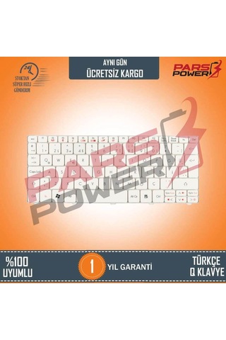 Packard Bell Pav70, Pav80, Za8, Ze6, Ze7, Zh9 Notebook Klavye Beyaz N11.71918