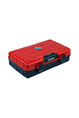 Parmida Seyahat Tipi Parlak Kırmızı Humidor Puro Kutusu - Tr2902