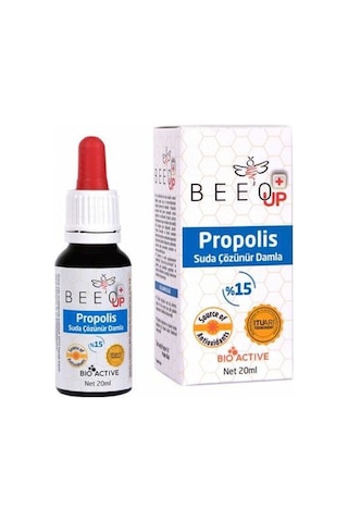 Bee'O Up Propolis Suda Çözünür Damla %15 20   ML