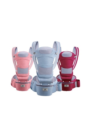 Trendooze Yenidoğan Tozu Taburesi Pembe Pamuk Mevsim Kiraz Fonksiyonlu Dört Çok Bel Askılı Wq