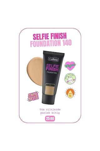 Callista Selfie Finish Spf 15 Parlak Bitişli Fondöten - 140 Honey Beige - Orta Bej