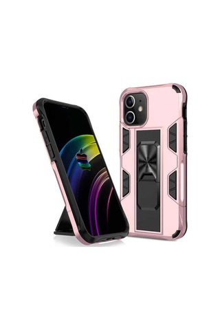 Apple Uyumlu iPhone 12 Mini Kılıf Zore Volve Kapak Rose Gold