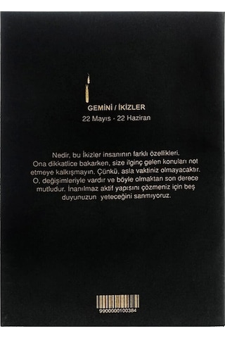İkizler Burcu Yıldız Haritası Defter