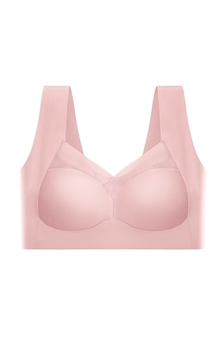 Ece's Design Dikişsiz Destekli Toparlayıcı Konfor Sütyen W1013 Pembe